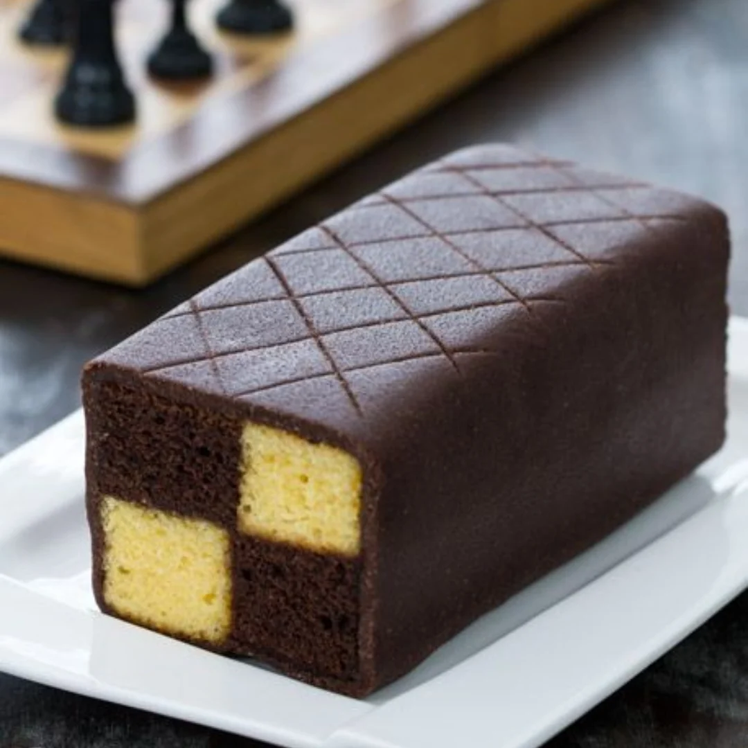 Chocolate Battenberg Cakes
